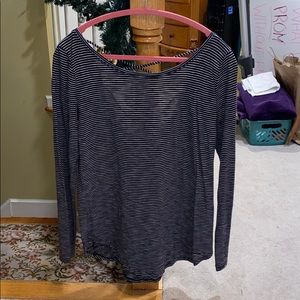 Black&white striped Hollister long sleeve shirt